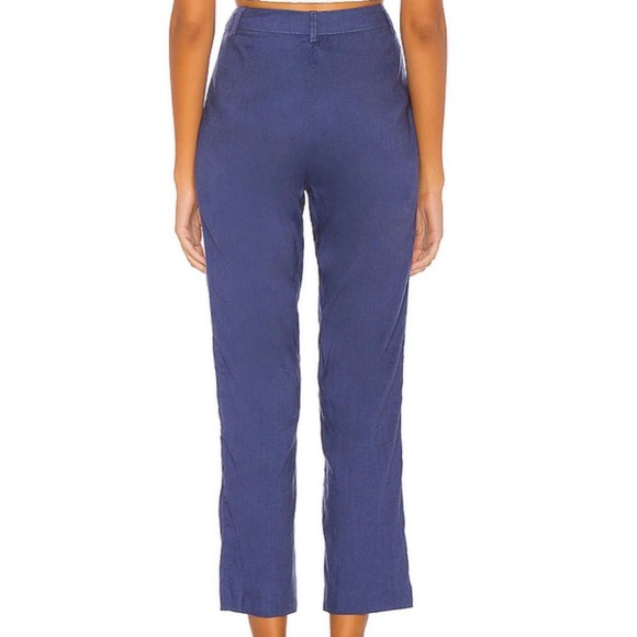 L’academie navy blue linen high rise pants from Revolve - Picture 2 of 5